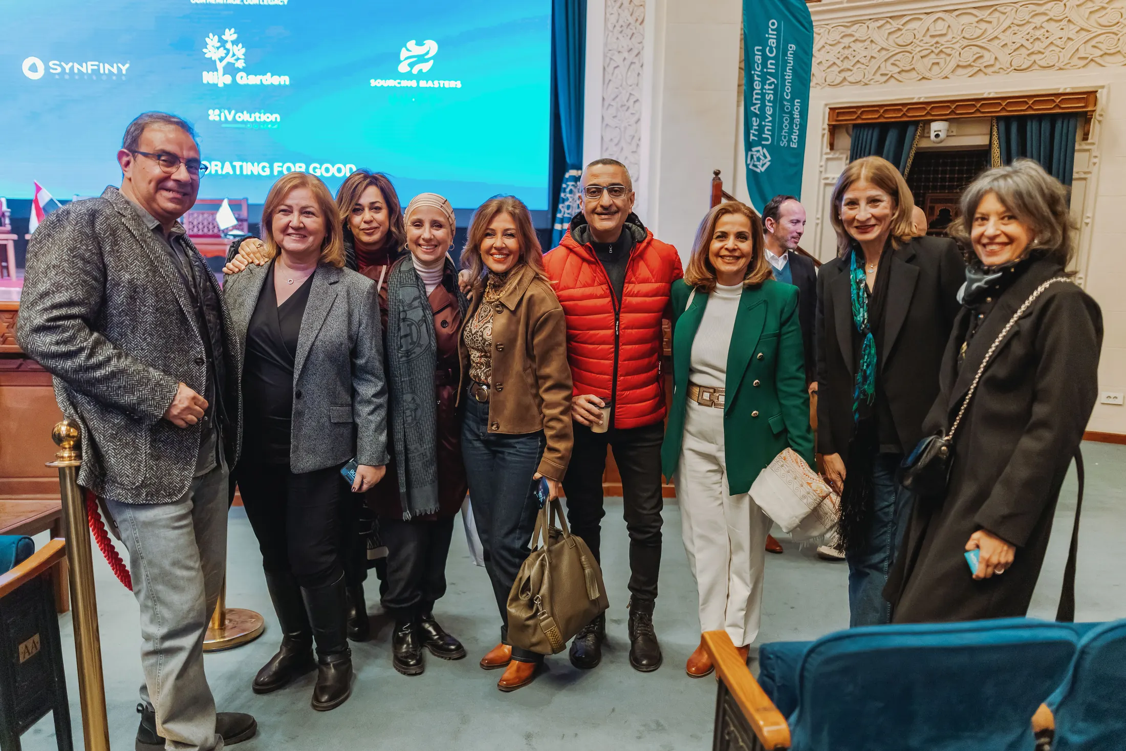 PGAE alumni at a community giving-back event in Cairo.